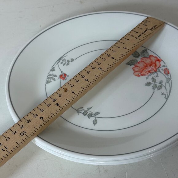 Corelle Desert Blossom Dinner Plate Set of 4 Vintage Dinnerware Pink Floral USA - Picture 8 of 14